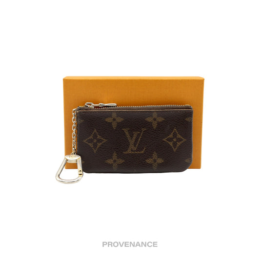 🔴 Louis Vuitton Key Pouch Cles - Monogram