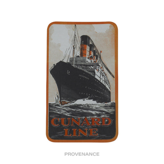🔴 Louis Vuitton Ocean Liner Sticker Postcard - Cunard Line