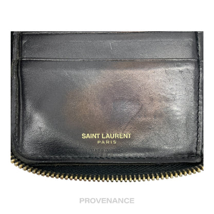 🔴 Saint Laurent Paris SLP Zip Long Wallet - Monogram