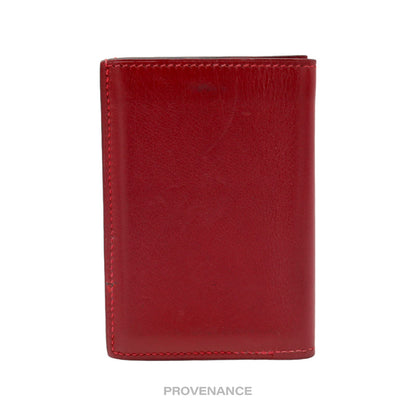 🔴 Hermès CardholderWallet - Red Box Calfskin Leather