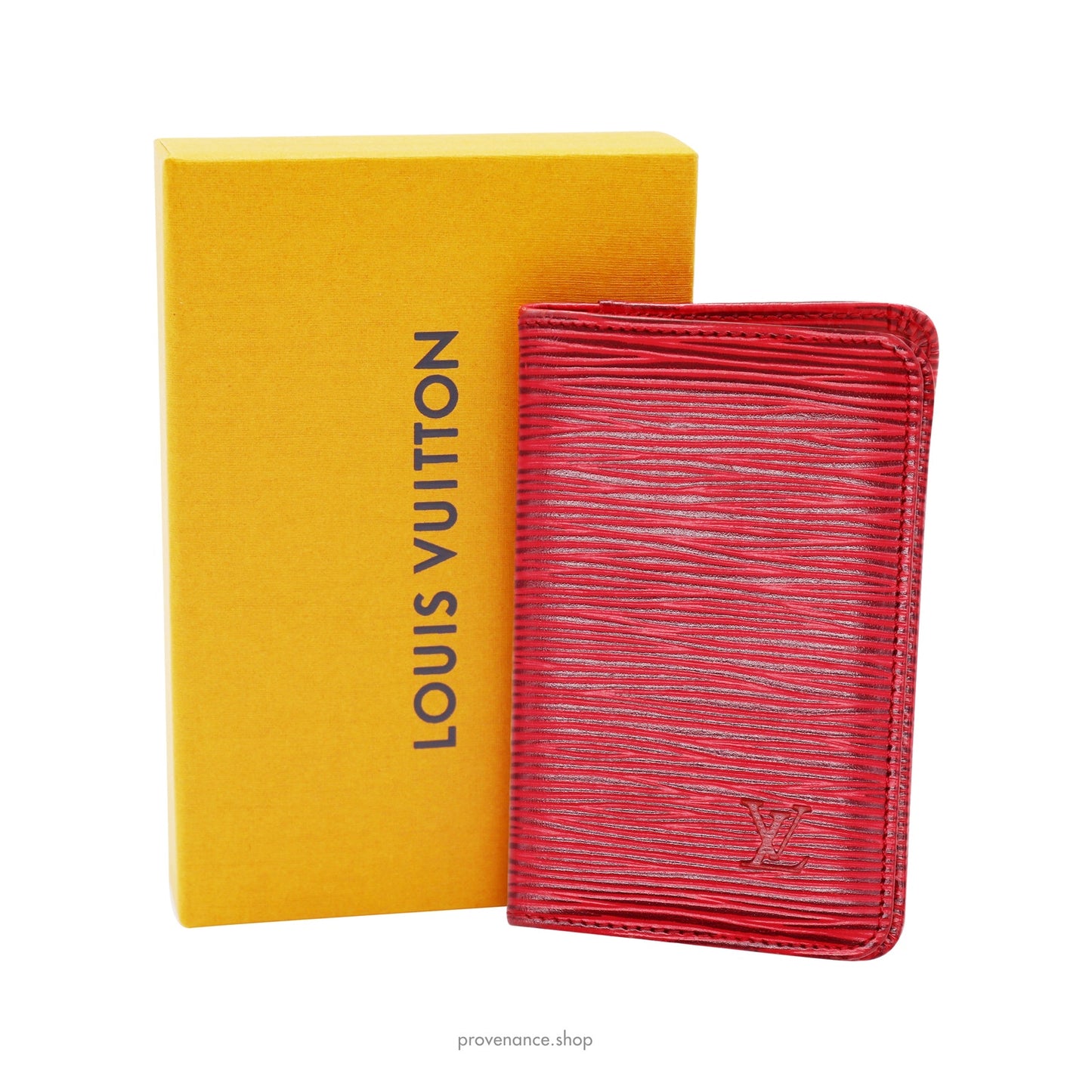 🔴 Louis Vuitton Pocket Organizer Wallet - Red Epi Leather