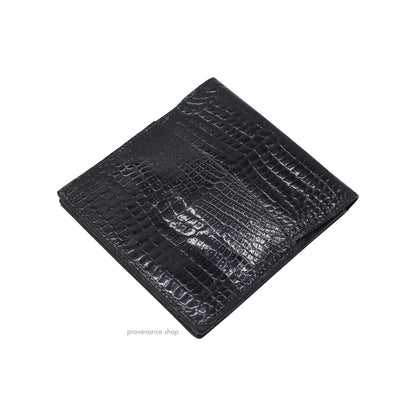 🔴 Gucci Cardholder Wallet - Black Crocodile