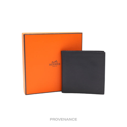 🔴 Hermès Radial Bifold Wallet - Black Box Calfskin Leather