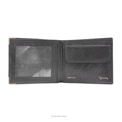 🔴 Givenchy ID Bifold Wallet - Black Leather