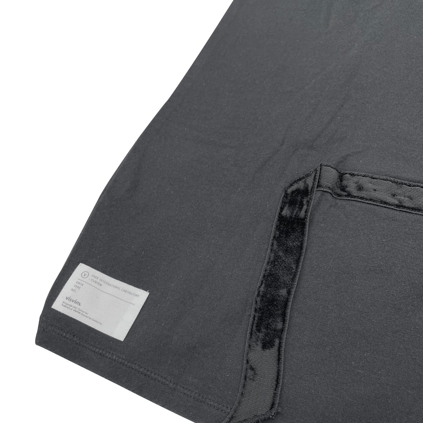 🔴 Visvim Velour Detail T-Shirt - Black