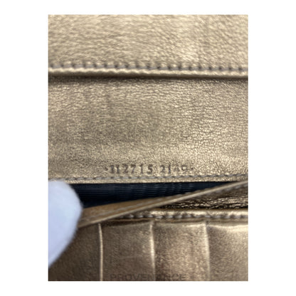 🔴 Gucci Long Wallet - GG Supreme Bronze