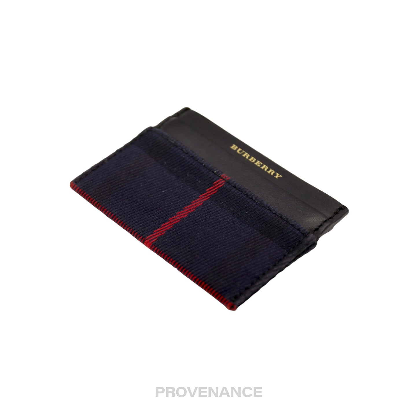 🔴 Burberry Card Holder Wallet - Navy Check