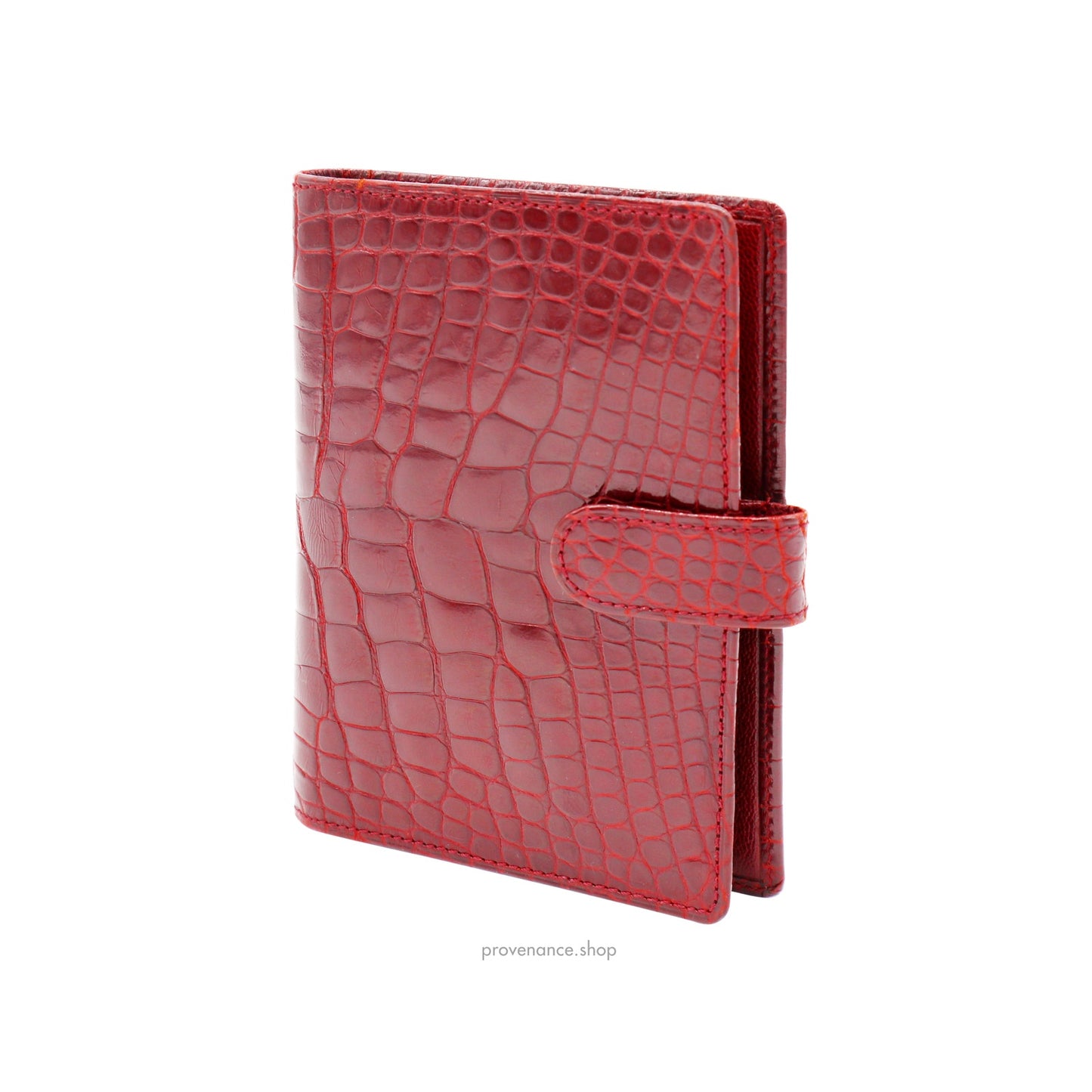 🔴Louis Vuitton Agenda Fonctionnel PM - Alligator Rubis