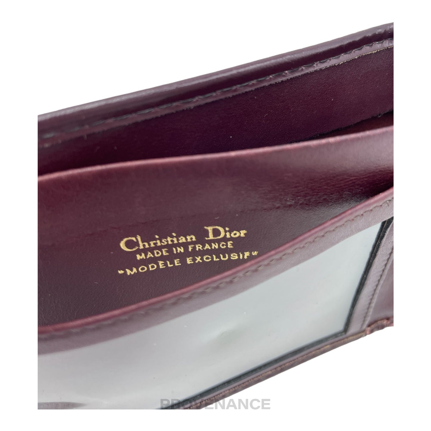 🔴 Dior Trotter Bifold Wallet - Burgundy Jacquard