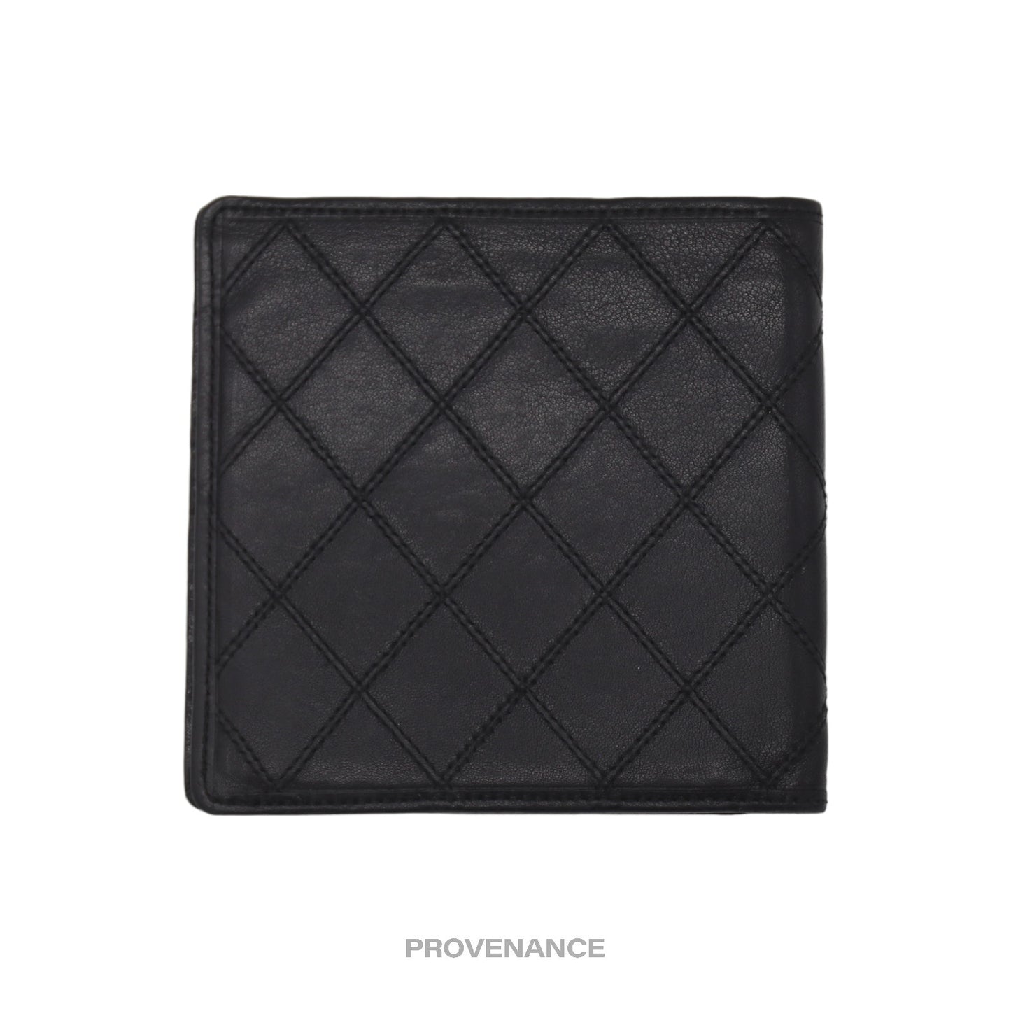 🔴 Chanel 8CC Bifold Wallet - Black Quilted Calfskin