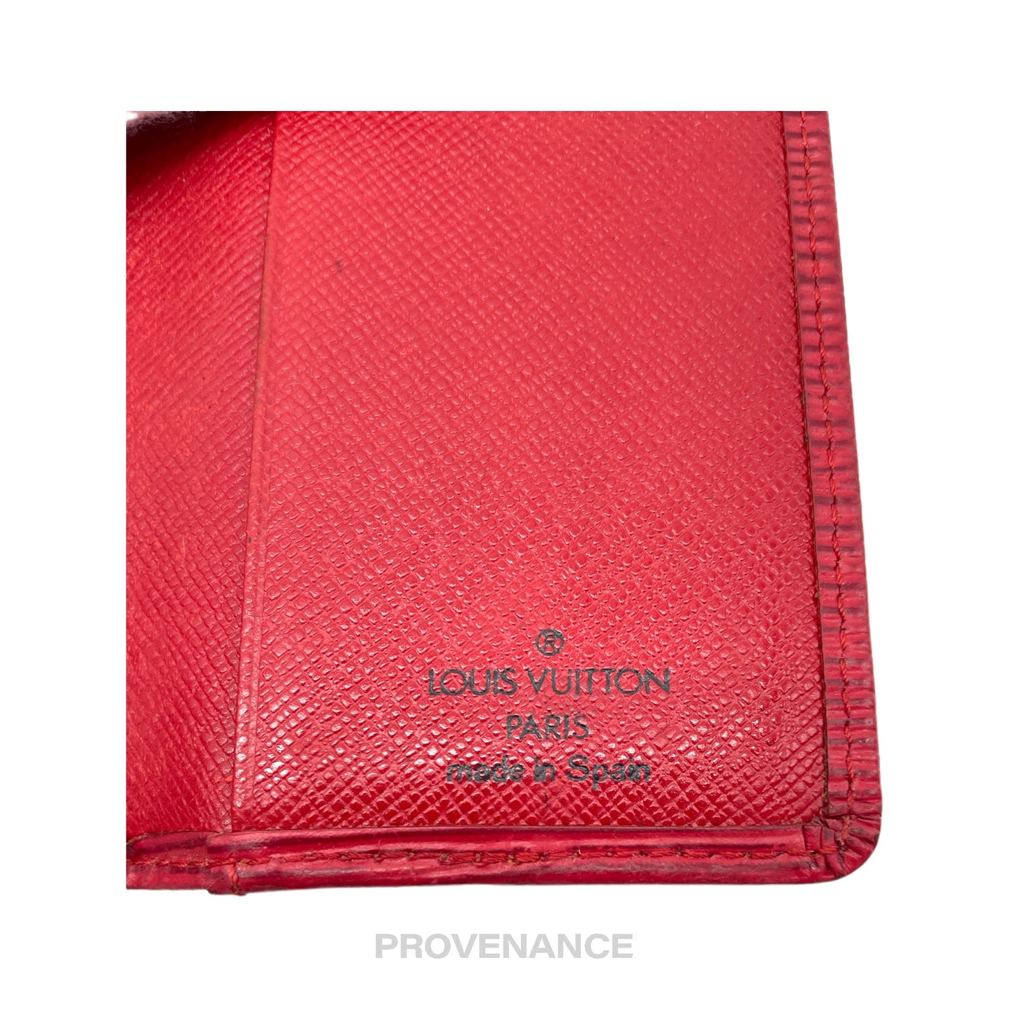 🔴 Louis Vuitton Pocket Organizer Wallet - Red Epi Leather