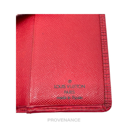 🔴 Louis Vuitton Pocket Organizer Wallet - Red Epi Leather