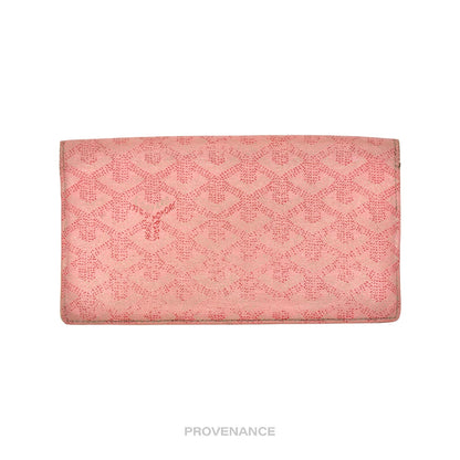 🔴 Goyard Richelieu Long Wallet - Pink Goyardine