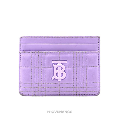 🔴 Burberry Card Holder Wallet - Lavender TB Monogram Check