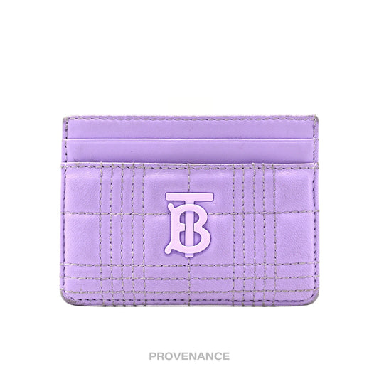 🔴 Burberry Card Holder Wallet - Lavender TB Monogram Check