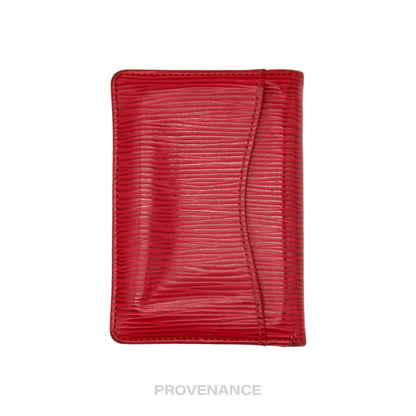 🔴 Louis Vuitton Pocket Organizer - Red Epi Leather