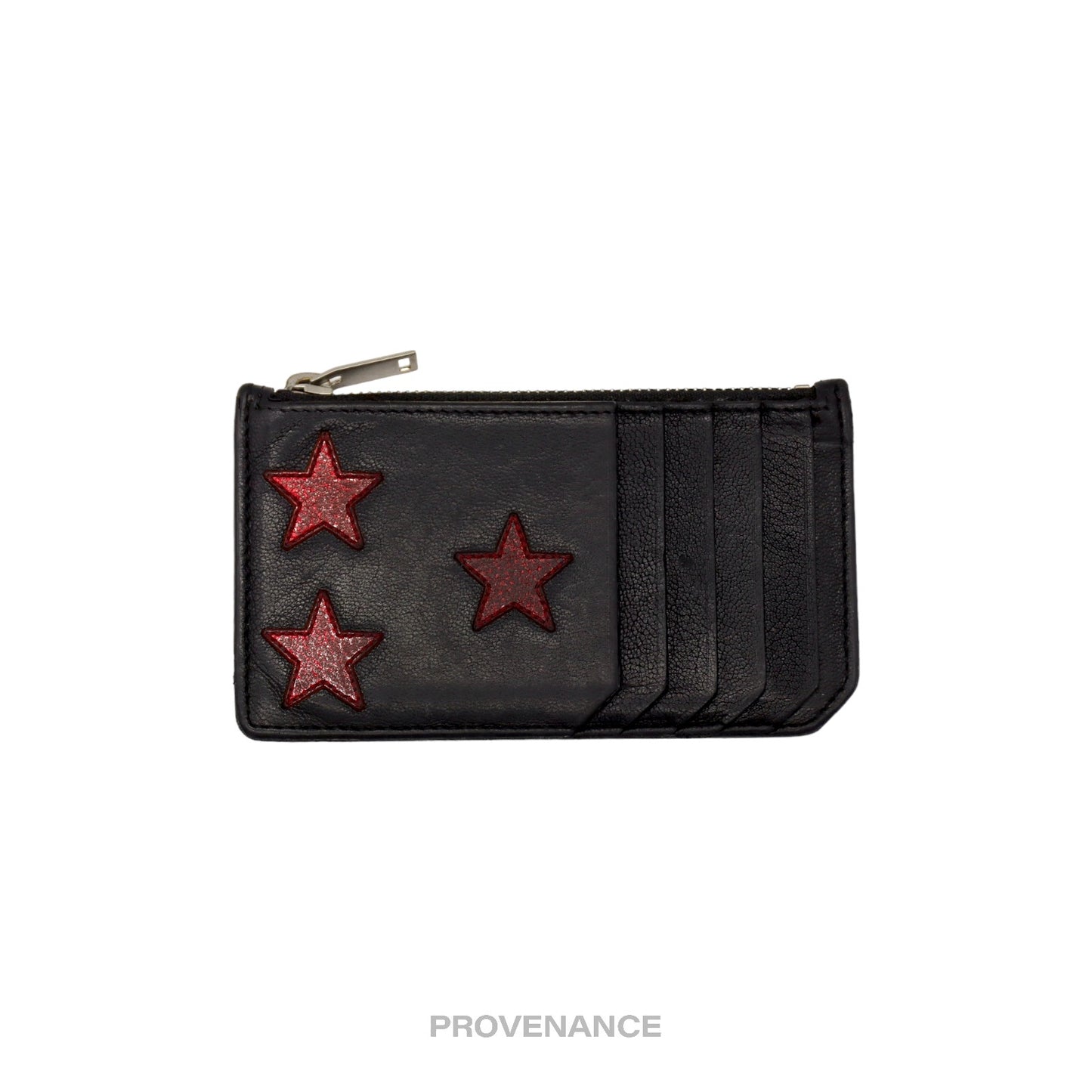 🔴 Saint Laurent Paris SLP Stars Fragment Card Wallet