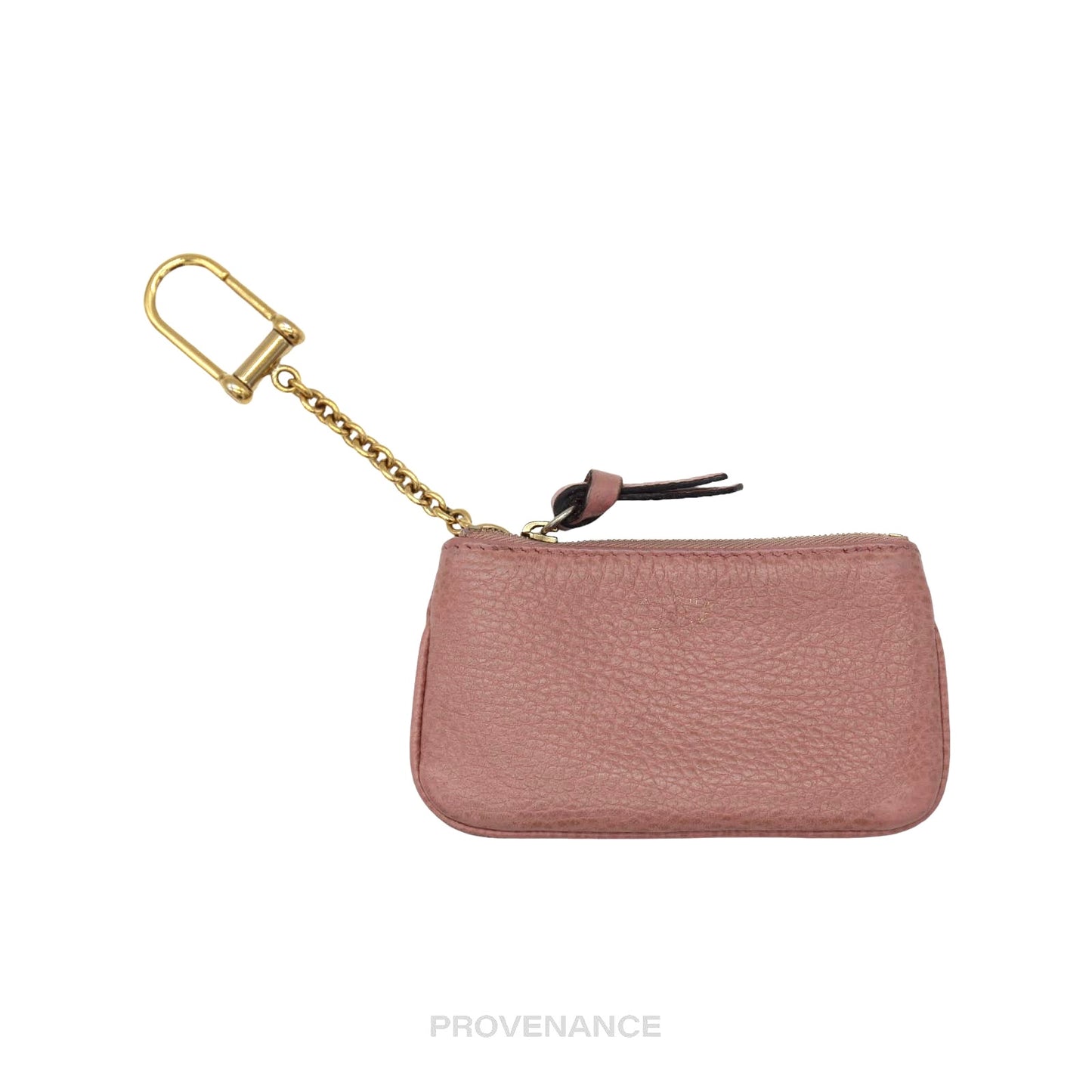 🔴 Gucci MII Key Pouch Cles - Powder Pink Tumbled Leather