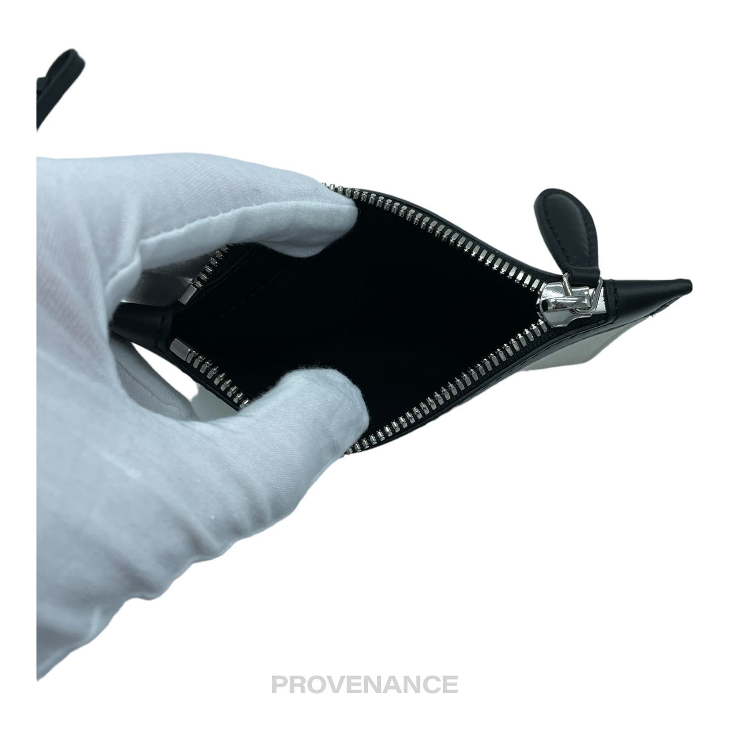 🔴 Balenciaga Canvas Pochette Wallet - Black/White