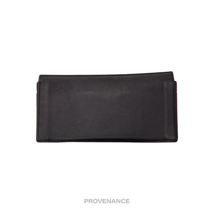 🔴 Cartier Long Wallet - Black Calfskin Leather