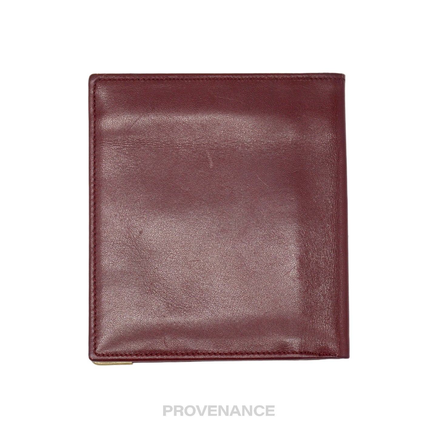 🔴 Givenchy ID Bifold Wallet - Burgundy Leather