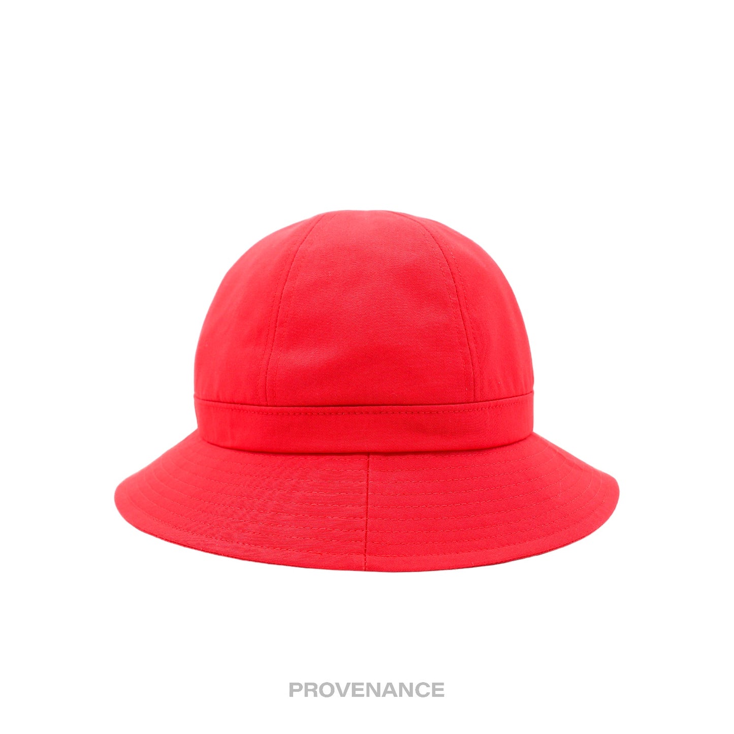 🔴 Balenciaga BB Logo Embroidered Bucket Hat - Red