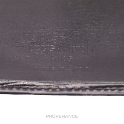 🔴 Louis Vuitton Card Holder Wallet - Black Epi Leather