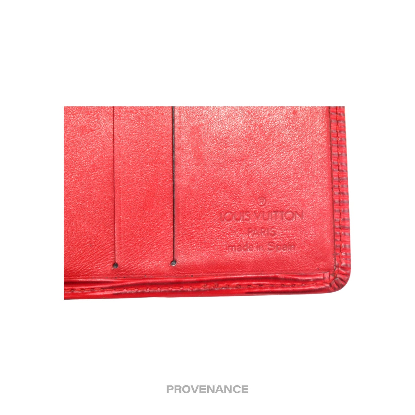 🔴 Louis Vuitton 6CC Bifold Wallet - Red Epi Leather