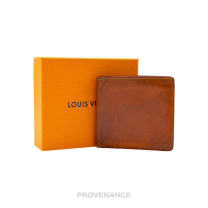 🔴 Louis Vuitton Marco Wallet - Nomade Caramel Leather