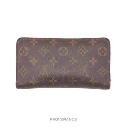 🔴 Louis Vuitton Horizontal Zip Long Wallet - Monogram