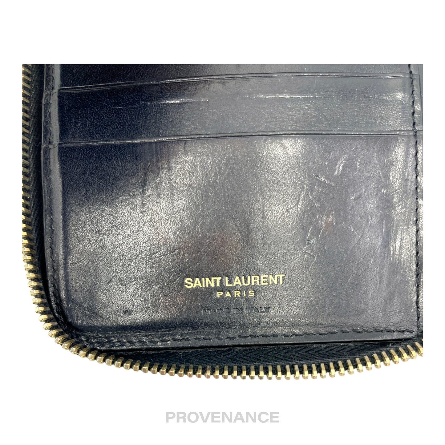 🔴 Saint Laurent Paris SLP Zip Long Wallet - Monogram