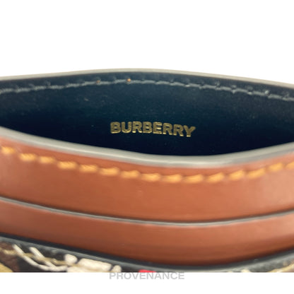 🔴 Burberry Card Holder Wallet - Monogram Striped