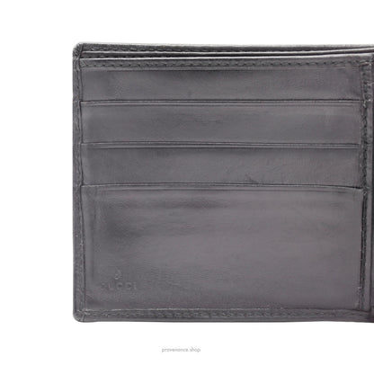 🔴 Gucci Bifold Wallet - GG Canvas with Leather Trim