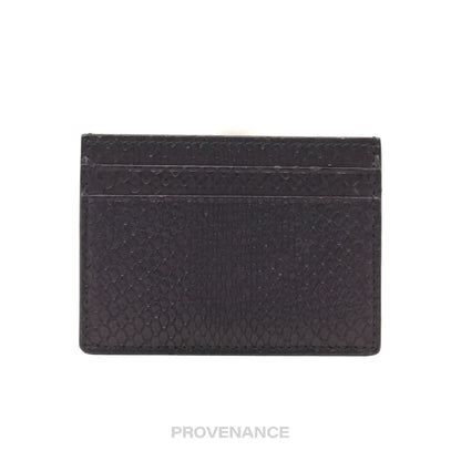 🔴 Gucci Card Holder Wallet - Black Snakeskin