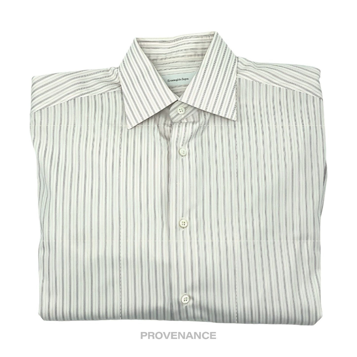 🔴 Ermenegildo Zegna Long Sleeve Shirt - Striped