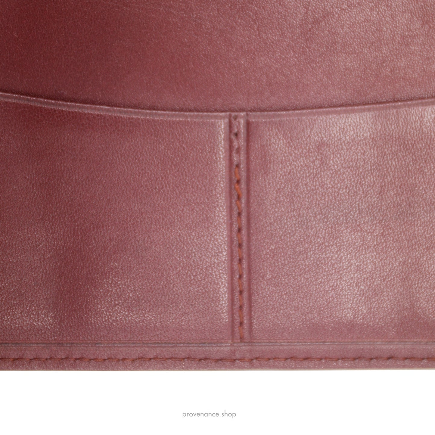 🔴 Cartier Long Wallet - Burgundy Calfskin Leather