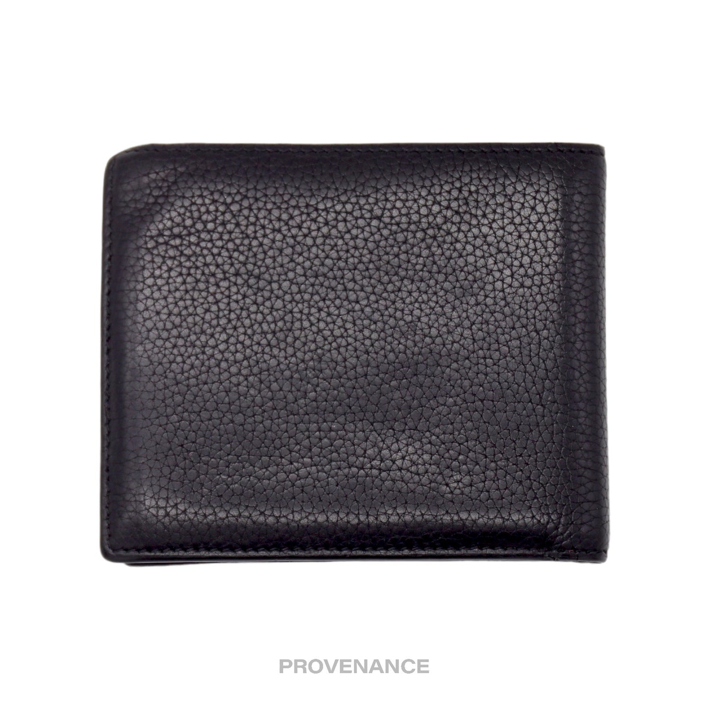 🔴 Givenchy 8CC Logo Bifold Wallet - Black Grained Leather