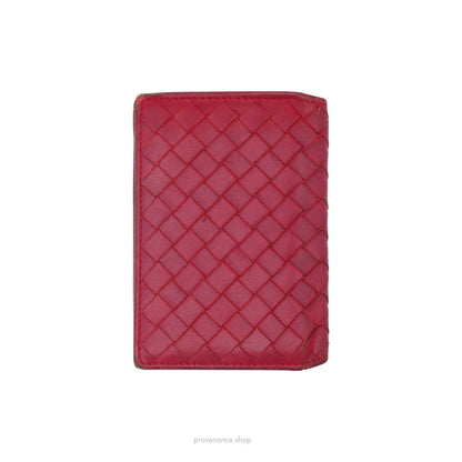 🔴 Bottega Veneta Pocket Organizer Wallet - Raspberry