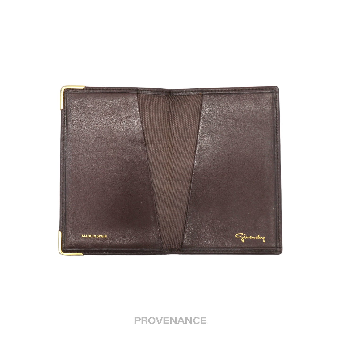 Givenchy Pocket Organizer Wallet - Chocolate Leather