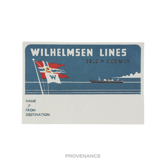 🔴 Louis Vuitton Ocean Liner Sticker Postcard - Wilhelmsen
