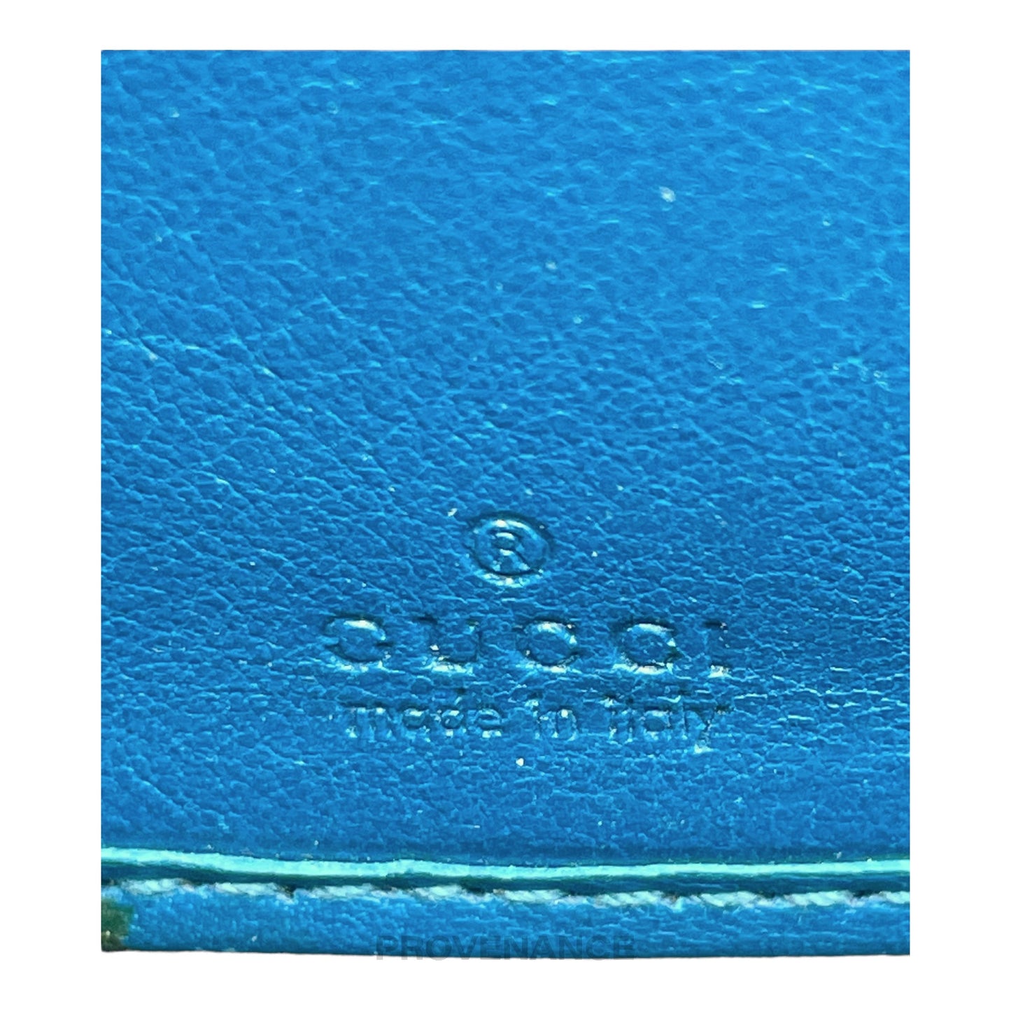 🔴 Gucci Long Zip Wallet - Blue MicroGuccissima Leather