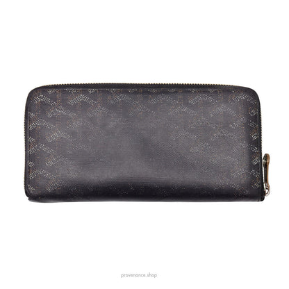 🔴 Goyard Matignon Zipped Wallet - Black Goyardine