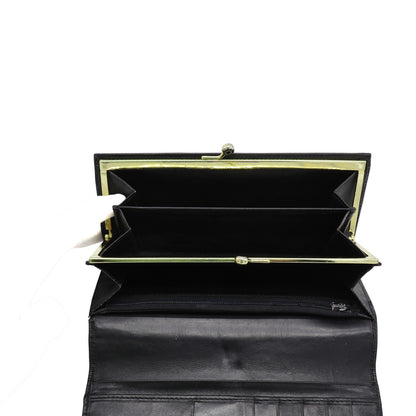 🔴 Celine Triomphe Long Wallet - Black