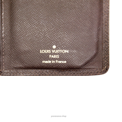 🔴 Louis Vuitton Brazza Long Wallet - Grizzli Taiga Leather