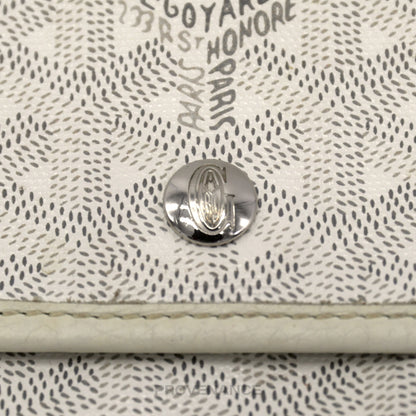 🔴 Goyard St. Louis Pouch Wallet - White Goyardine