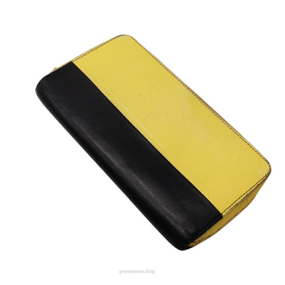 🔴 Celine Multifunction Zip Wallet - Yellow/Black