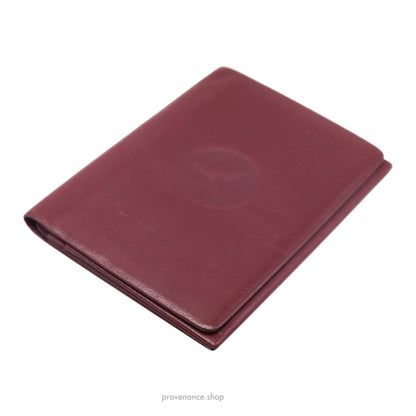 🔴 Mercedes Benz West Germany ID Card Wallet - Burgundy
