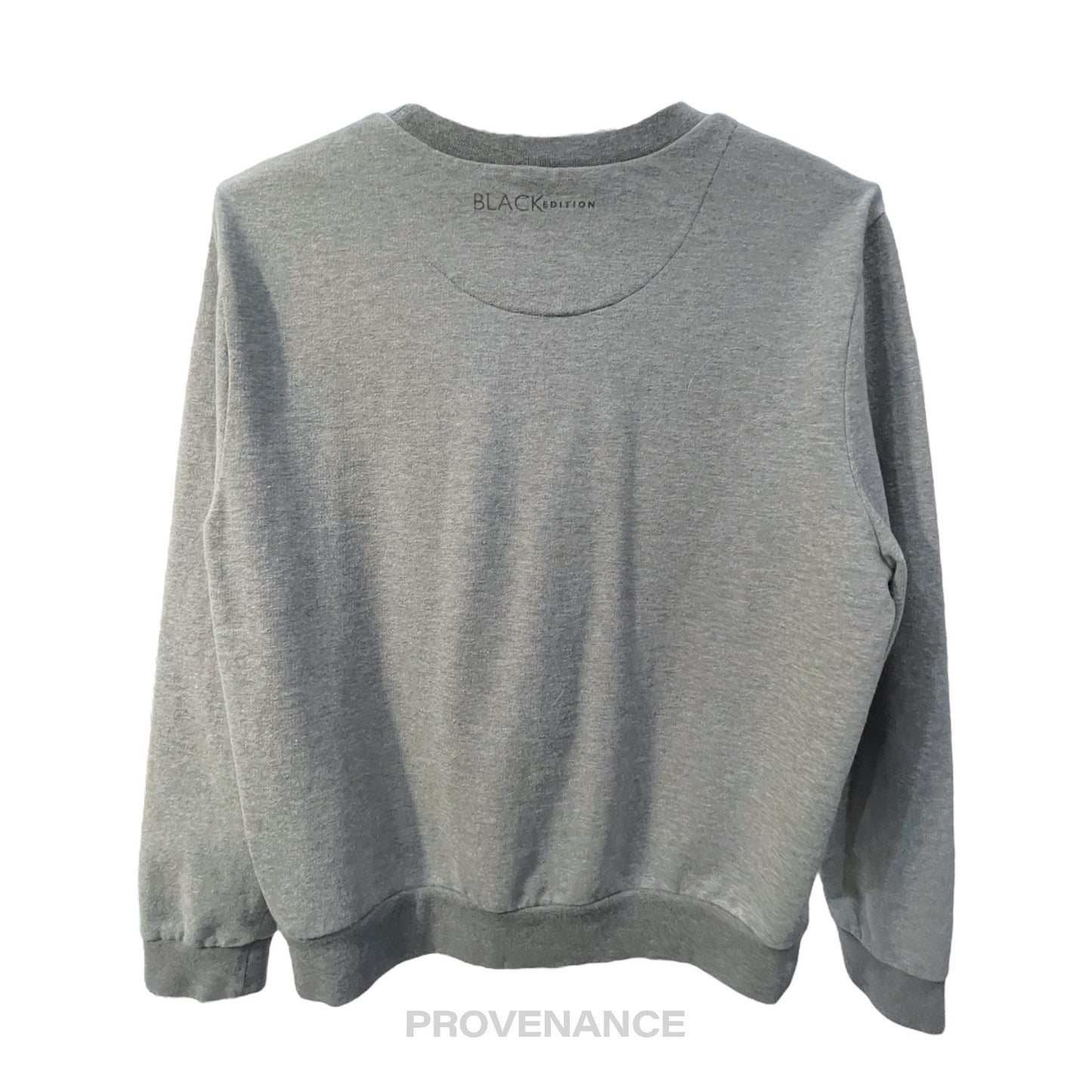 🔴 Canali Crewneck Patch Sweatshirt - Heather Grey