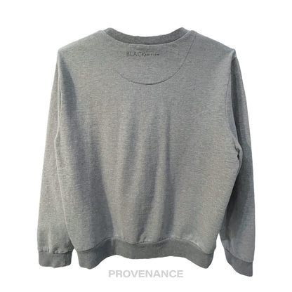 🔴 Canali Crewneck Patch Sweatshirt - Heather Grey