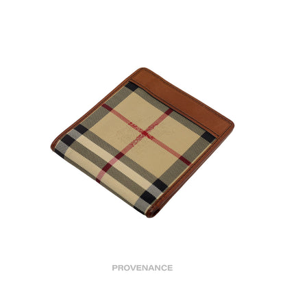 🔴 Burberry Nova Check Bifold Wallet - Light Brown